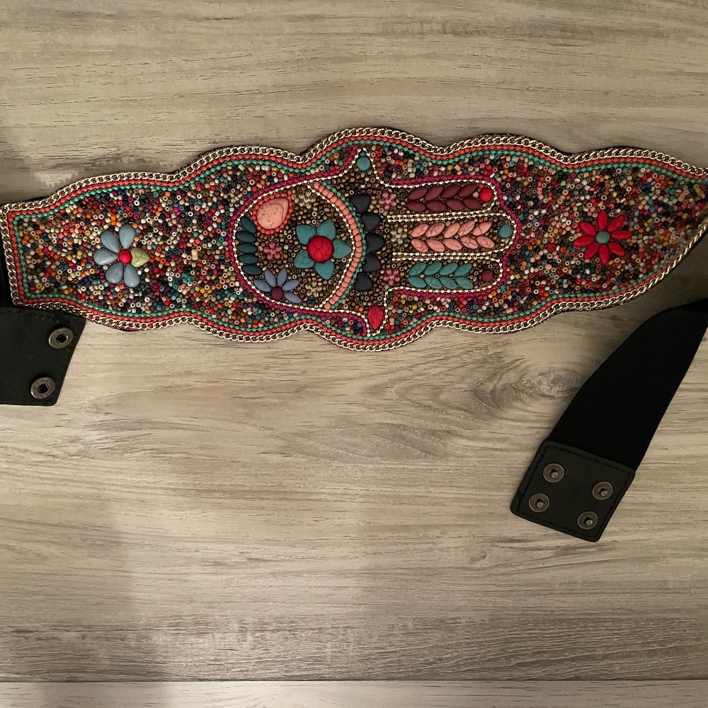 Tribal Ethnic Dress Corset Belt with Breads